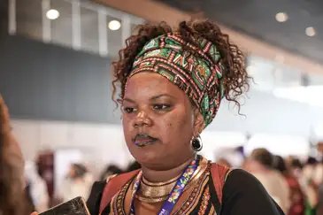 Brasília (DF), 01/10/2025 – Maria Elisâgela dos Santos na 5ª Conferência Nacional de Políticas para as Mulheres.
Foto: José Cruz/Agência Brasil
