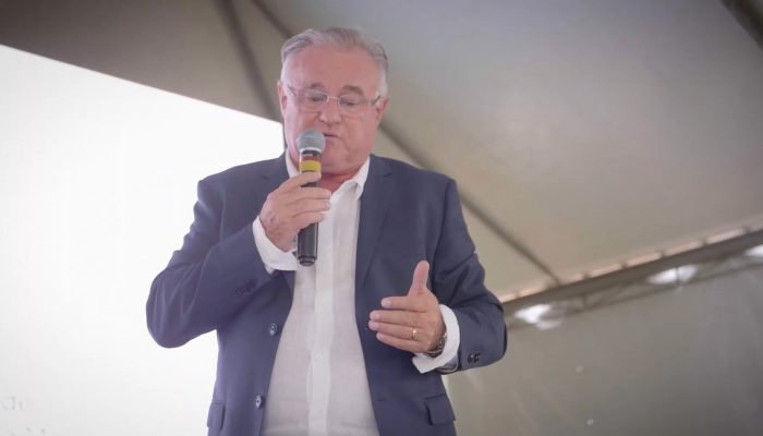 Eraí Maggi Scheffer, o "Rei da Soja", em vídeo institucional do Bom Futuro: à frente do grupo,...