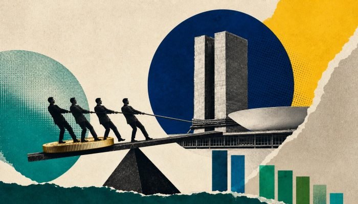 Direita converge na agenda liberal de redução do Estado, com propostas distintas. (Foto: Ilustr...
