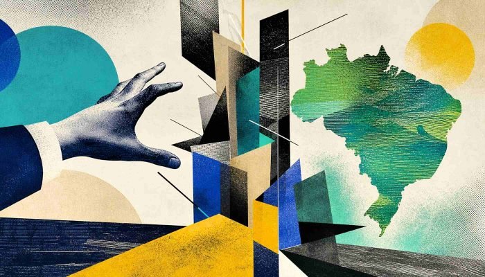 Ilustração: barreiras estruturais afastam investidor estrangeiro do Brasil (Foto: Dall-E/Gazeta...