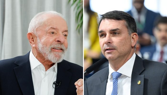Os pré-candidatos Luiz Inácio Lula da Silva (PT) e Flávio Bolsonaro (PL). (Foto: Fotomontagem ...